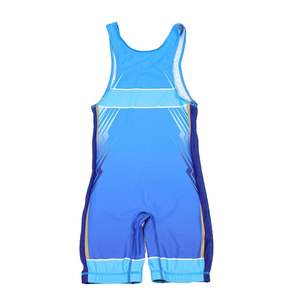 Uniforme de lucha libre de alta calidad con diseño personalizado para hombres, ideal para deportes de equipo y competición individual. - Product Image 2