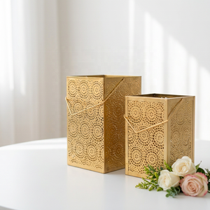 Fabricants de porte-bougies votives en métal découpé personnalisés pour la décoration de la maison et les mariages - Product Image 6