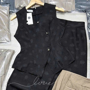 Ensemble d'été décontracté deux pièces long en coton pour femme, écologique, lavable, confortable, emballage personnalisé, Vietnam - Product Image 4