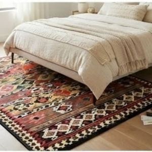 New Arrival Bohemian Geometric Area <b>Rug</b> Rectangle Wool Polyester Hand Knotted Medium Pile Rubber Backing Living Room Use - Product Image 4