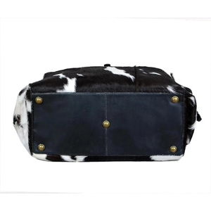 100% Genuine Cowhide Hair On Leather Duffel <b>Bag</b> Waterproof Travel Weekender Sport Gym <b>Bag</b> Luxury Portable - Product Image 6