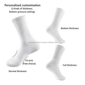 Chaussettes de sport pour hommes personnalisées en coton à compression, avec motif dessin animé, antidérapantes, jetables, à maintien de la cheville, avec grip en silicone - Product Image 3