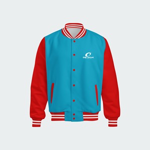 Veste universitaire personnalisée pour homme en laine et polyester, à capuche, coupe-vent, respirante, brodée, style bomber, fabricant OEM - Product Image 6