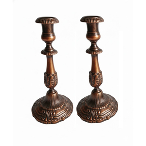 Antique Design Gold Plated <b>Candlestick</b> Pair For Wedding Dinner Table Decoration Tabletop Ornament Stand <b>Candlestick</b> On Sale - Product Image 2