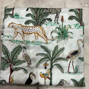 New Design Multicolor 100% Cotton Indian Garment Fabric Eco-Friendly Organic Floral Hand Block Screen Print for Home Decor <b>Bags</b> - Product Image 5