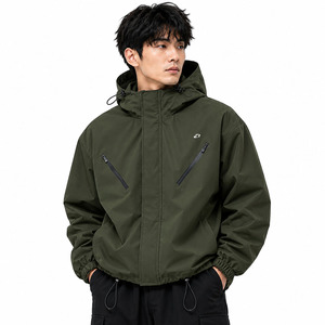 Chaquetas para Hombre para Todo Clima, con Capucha, Impermeables, Cortavientos, Transpirables, Ropa Exterior para Lluvia, Logotipo Personalizado, Proveedor al por Mayor - Product Image 1