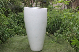 Urne à fleurs verticale Oslo Modern Classic en FRP, légère, pour intérieur/extérieur, nouvelle finition brillante, grande jardinière sculptée à la main, pour la maison et le jardin - Product Image 6