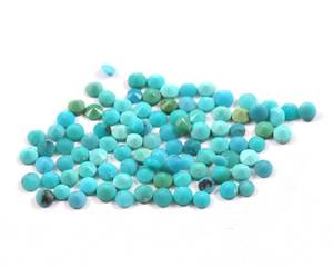 Turquesa de Arizona, Corte Redondo de 4mm, Gema Suelta, Precio de Fábrica, Gema de Alta Calidad para Joyería, Venta al Por Mayor - Product Image 2