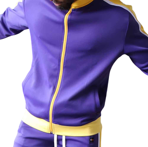 Veste de sport zippée de bonne qualité, tissu polyester et élasthanne, poches avant tendance, look classique pour homme - Product Image 4