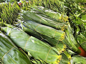 Hojas de bambú secadas al sol naturales 100% tamaño grande 9cm + precio competitivo para hacer pasteles directamente desde Vietnam - Product Image 3