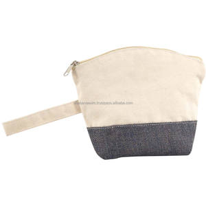 Pochette de toilette en toile de coton au design moderne et de qualité supérieure à prix abordable, sacs organisateurs en coton - Product Image 4