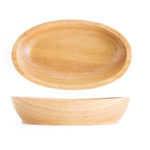 Tazón Ovalado de Madera Pulida Hecho a Mano para Servir, Decorativo para Bodas, Ensaladas, Frutas, Uso Doméstico y en Restaurantes - Product Image 5