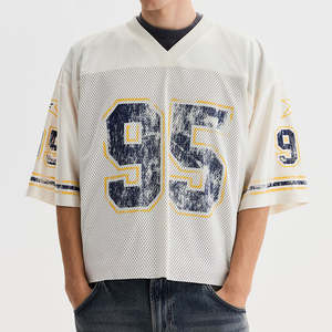 Maillot Rétro Personnalisable Séchage Rapide Surdimensionné en Mesh pour Football et Basketball – Tenue Décontractée pour Fans de Sport – T-Shirt Long Imprimé - Product Image 3