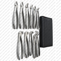 Lot de 10 pinces d'extraction dentaire en acier inoxydable pour chirurgie buccale – Instruments dentaires professionnels