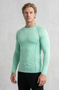T-shirt de compression pour homme à manches longues, Rash Guard, sous-vêtement de sport, maintien musculaire, t-shirt de natation ajusté - Product Image 6