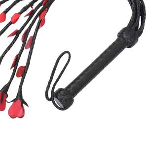 Flogger de Cuero Genuino con Cuerdas Multifilamento y Mango Reforzado con Nudos - Product Image 2
