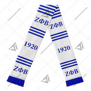 Personalizado Zeta Phi Beta 1920Sorority ropa acrílico tejido graduación bufanda estola faja griega Parafernalia - Product Image 1