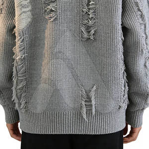 Suéter Moderno para Hombre, Estilo Desgastado, 100% Algodón, Transpirable, Informal, Estilo Urbano, Invierno, Tejido de Punto, 2026 ANTIQUE FASHION AF-MDS-819, Jersey - Product Image 6