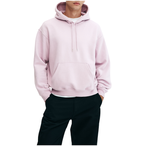 Sweat-shirt à capuche surdimensionné en coton 100% personnalisé avec logo, style streetwear, essentiels graphiques, vente en gros - Product Image 2