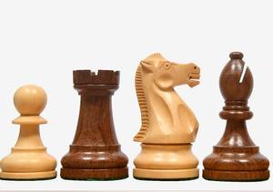 Pions d'échecs Staunton américains de qualité supérieure, ensemble de 4,1 pouces avec pions lourds en bois, au meilleur prix - Product Image 6