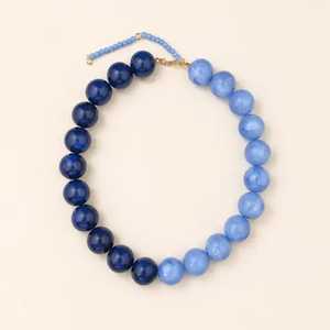 Collier ras du cou bohème en perles de résine verte pour femme, écologique, mode de Noël, bijoux fantaisie d'été, artisanat - Product Image 1