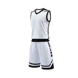 Uniforme de Baloncesto Azul Transpirable de Talla Grande, Logotipo Personalizado, Tela de Poliéster, Diseño Personalizable, Características Antibacterianas - Product Image 1