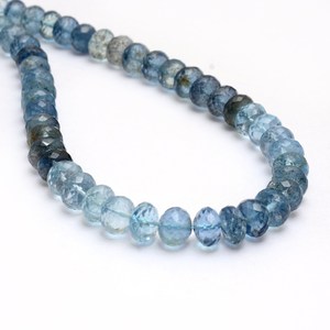 AAA+ Aquamarine 7mm-8mm Faceted Rondelle <b>Beads</b> Natural Offiki Multi Aquamarine Precious Gemstone Loose <b>Beads</b> for Jewelry Making - Product Image 1