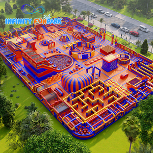 Parque inflable al aire libre grande para niños y adultos, laberinto <span class=keywords><strong>de</strong></span> <span class=keywords><strong>bolas</strong></span> Bungee Run, para saltar, parque infantil divertido <span class=keywords><strong>de</strong></span> ciudad, en venta - Product Image 5