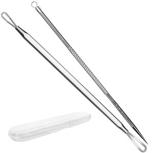 Extractor de Comedones de Precisión Premium de Acero Inoxidable para Tratamiento del Acné Facial, Superficie Lisa con Acabado Fino y Fácil Control - Product Image 1