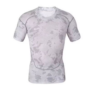 เสื้อรัดรูปแขนสั้นสำหรับผู้ชาย พิมพ์ลายแบบซับลิเมชั่น แห้งเร็ว เหมาะสำหรับการฝึก MMA และออกกำลังกายในยิม - Product Image 4
