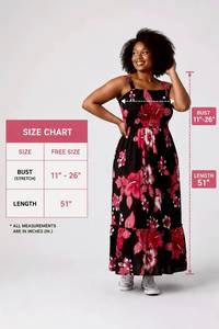 Vestido Maxi Bohemio con Hombros Descubiertos, Cintura Imperio, Corte A, de Rayón Tejido, Casual de Verano, Ajuste Holgado, Dobladillo en Capas, Hecho a Mano en la Parte Delantera - Product Image 6