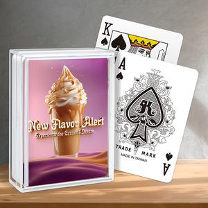 ไพ่ครอบครัวแบบกำหนดเอง-กระดาษผิวเรียบ 310 แกรม 54 ใบ ขนาดโป๊กเกอร์ ในกล่องพลาสติก P302-สินค้าใหม่เปิดตัวแล้ว - Product Image 2