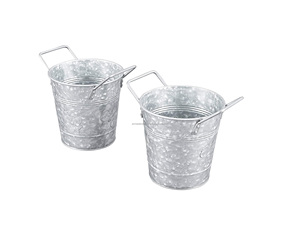 TUB SHAPED GALVANIZED POT IN NEW STYLE METAL PLANTERS FOR GARDEN DECORATION METAL PLANTERS FOR HOME DECORATION GALVANIZED POT - Product Image 4