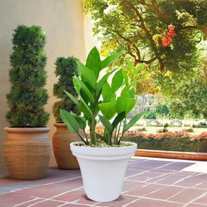 <b>Tiered</b> Plastic Ladder <b>Planter</b> Stand Lightweight and Modern Pot Display for Indoor and <b>Outdoor</b> Greenery - Product Image 4