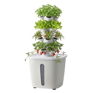 Kit de système de culture hydroponique en tour à 4 niveaux Aeroponic 20-Pod pour la culture à domicile avec réservoir d'eau de 20L et pompe - Product Image 1