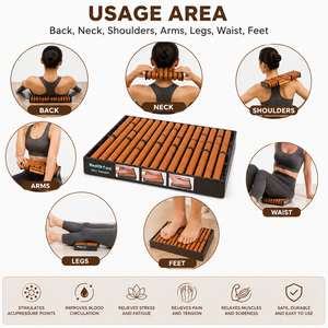 Rouleau de massage magnétique K Star pour l'acupression, outil de réflexologie et de guérison des douleurs corporelles - Product Image 3