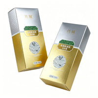 Boîte en carton argenté personnalisée avec double insert, texture gaufrée et estampage à chaud doré pour emballage de luxe de produits capillaires
