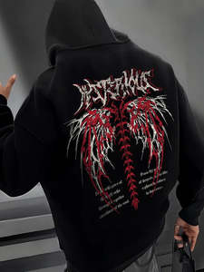 Eleva tu Colección de Streetwear: Sudadera con Capucha Premium Estilo Acid Wash en Color Marrón Chocolate, Corte Regular - Product Image 1