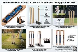 Wickets de críquet con retorno por resorte y base metálica para colocación en múltiples superficies de Naqqash Sports - Product Image 3