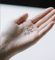Diamant de laboratoire non monté 7 mm taille brillant incolore pureté E VS1 certifié IGI haute qualité HPHT CVD pour bijoux