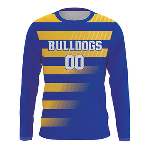 Camiseta Deportiva Personalizada de Manga Larga, Uniforme de Equipo, Transpirable, para Entrenamiento, Impresión por Sublimación, OEM, Venta al Por Mayor - Product Image 2