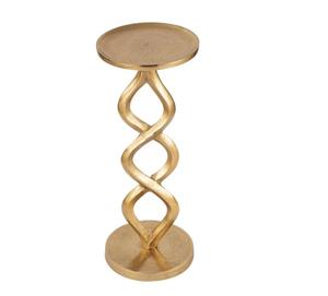 Modern <b>Gold</b> Metal Pedestal <b>Console</b> <b>Table</b> Contemporary Living Room Furniture - Product Image 3