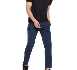 Pantalones de chándal formales de pana para hombre, corte recto, lavados, de primera calidad, con logotipo personalizado OEM - Product Image 2