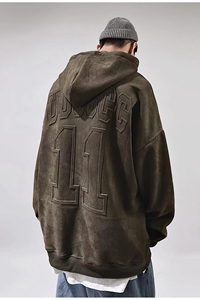 Sudadera con Capucha Corta de Forro Polar de 380 g/m², para Hombre y Mujer, de Alta Calidad, Personalizada, Gruesa, 100% Algodón, Estilo Formal, para Invierno, Venta al Por Mayor - Product Image 6