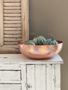 Pure <b>Copper</b> Hammered Bowl Dining <b>Table</b> Decorative Food Serving <b>Copper</b> Bowl for Customized Size and Sale - Product Image 5