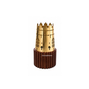 Concepthome Brass Incense <b>Burner</b> with Sandalwood Base Aromatic Diffuser <b>for</b> Home Decor - Product Image 2
