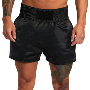 Martial <b>Arts</b> Training Clothing Custom Logo Muay Thai Shorts Breathable Stretch Fabric Polyester/Silk Blend Heat-Transfer Printed - Product Image 1