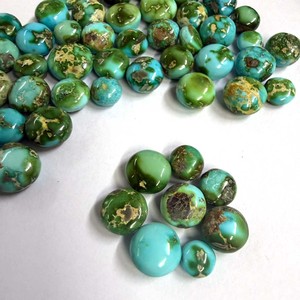 Cuentas de Turquesa Sonara 100% Naturales Sin Agujero, Cuentas Sueltas Redondas de 6-12 mm, Piedras Preciosas Calibradas, JaipurGemsHouse CMA - Product Image 3