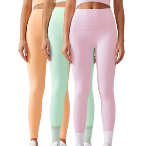 Leggings de Yoga Personalizados para Mujer de Calidad Premium, Cintura Elástica, Control de Abdomen y Levantamiento de Glúteos, Pantalones Transpirables de Cintura Media con Diseño Liso - Product Image 4