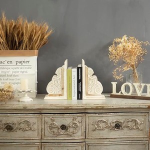 Handcrafted Mango Wood Vintage <b>Bookend</b> Pair - Wholesale from India - Product Image 6